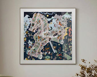 Scarf 90 | Scarf Frame | Frame for Scarf | Vintage Scarf | Silk Scarf Frame | Framed Wall Art