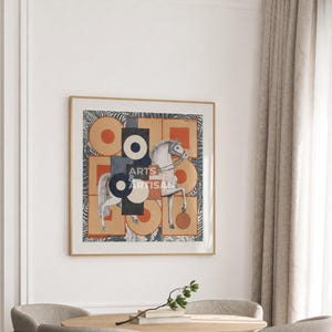Scarf 70 | Scarf Frame in Gold | Scarf Frame | Frame for Scarf | Vintage Scarf | Silk Scarf Frame | Framed Wall Art