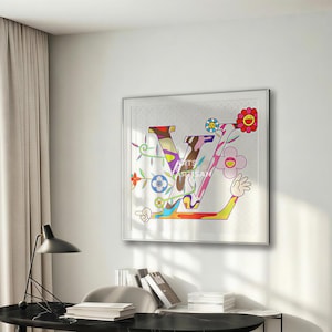Scarf 90 | Scarf Frame in Silver | Scarf Frame | Frame for Scarf | Vintage Scarf | Silk Scarf Frame | Framed Wall Art
