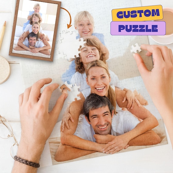 Custom Photo Puzzle – Personalised Jigsaw With Your Picture – Unique Gift for Anniversary, Birthday, Wedding – 300–1000 Pieces