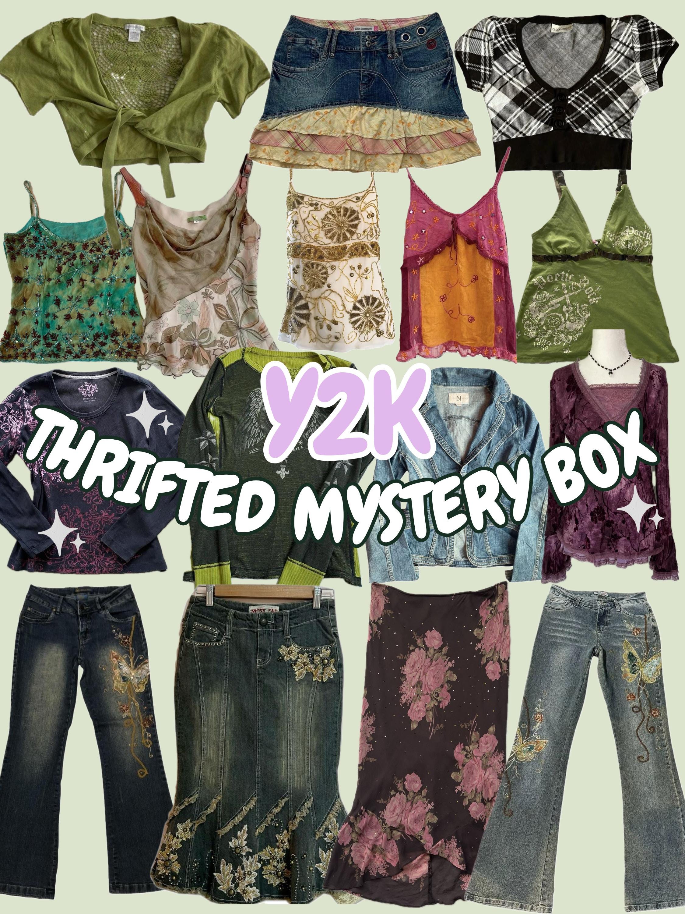Y2K Vintage Mystery Box – Handpicked Thrifted Clothing From Latvia