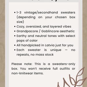 Grandpa Sweater Mystery Box – Thrifted Cozy Vintage Knits from Latvia image 3