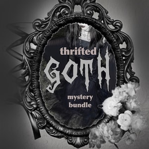 Goth Mystery Box | Personalized Thrifted Clothing Bundle | Curated Gothic Style Box | Vintage Goth Clothes & Accessories