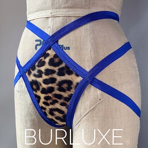 Mid-size Panel Classic Burluxe Diamond Burlesque Underbutt Strap Cage Panties Burluxe