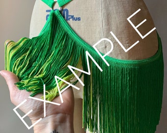 UPGRADE Listing for Delilah Shimmy belt ONLY: Add a second layer of Burluxe Chainette Fringe to the Delilah Shimmy Belt