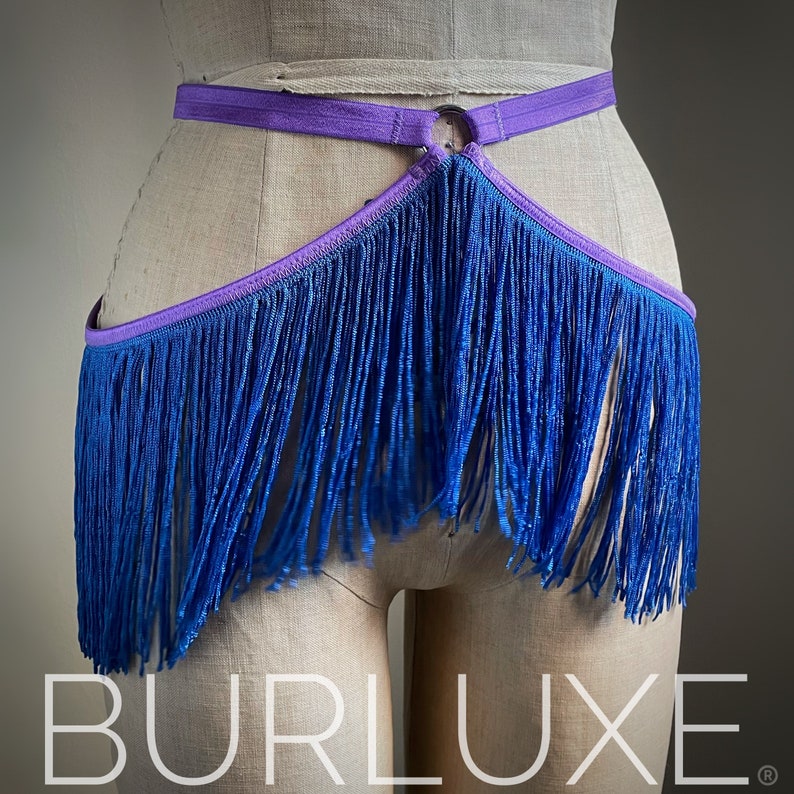 The Original Burluxe Delilah Fringe Burlesque Shimmy Belt image 6