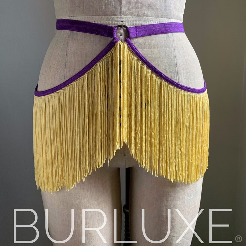 The Original Burluxe Delilah Fringe Burlesque Shimmy Belt image 4