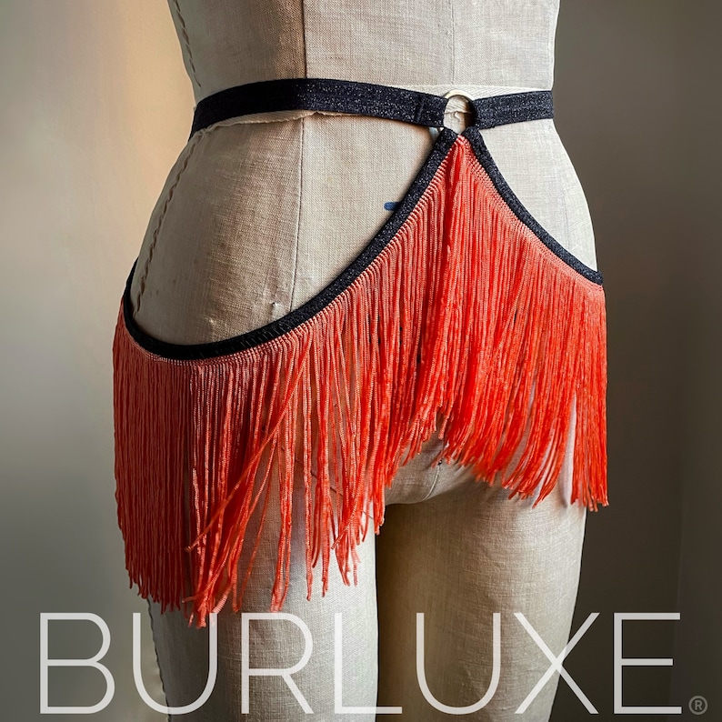 The Original Burluxe Delilah Fringe Burlesque Shimmy Belt image 3