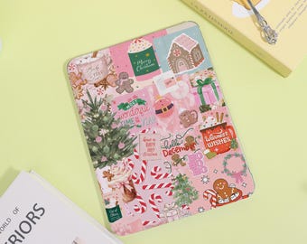 Christmas Collage Personalized iPad Case for iPad 13" 11" 2024 12.9" iPad Air 6/5 iPad 10 10.9" 2022 7/8/9 iPad Mini 7/6/5 with pen slot