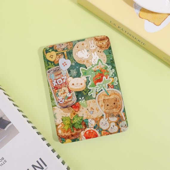 Cute Bear Custom Kindle Case With Hand Strap for Kindle Paperwhite 12th 7'' 2024,Paperwhite 11th/10th/7th/6th/5th,Kindle 11th 10th 8th Gen