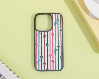 Bow Lines Custom iPhone Case for iPhone16 15 14 13 Xs Max,iPhone16 15 14 Plus Pro,iPhone Soft/Hard case,Trendy Design Phone Cover