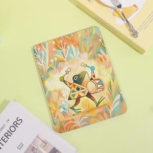 Personalisierte iPad-Hülle mit Dschungel-Trommelfrosch-Motiv für iPad 13", 11", 2025, 12,9", iPad Air 6/5, iPad 10, 10,9", 2022, 7/8/9 und iPad Mini 7/6/5 mit Stiftfach