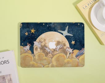 Moon Viewing Macbook Case,Macbook Pro 13/14/15/16,Macbook Air15/13, MacBook Ret 15/13,MacBook M1 M2 M3 M4,Aesthetic Laptop Cover