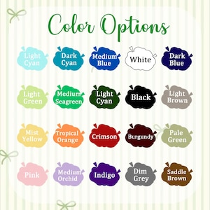 K&ouml;nnte beinhalten: Eine Grafik mit Farbauswahlm&ouml;glichkeiten und dem Text "Color Options" in gr&uuml;ner Schrift. Das Bild zeigt eine Vielzahl von Farben, darunter Light Cyan, Dark Cyan, Medium Blue, White und Dark Blue. Weitere Farben sind Light Green, Medium Seagreen, Light Cyan, Black und Light Brown.