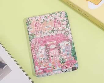 Pink Bookstore Custom Kindle Case With Hand Strap for Kindle Paperwhite 12th 7'' 2024,Paperwhite 11th/10th/7th/6th,Kindle 11th 10th 8th