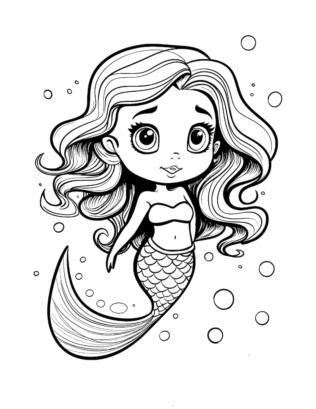 Magical Mermaid Adventures Coloring Pages - Etsy