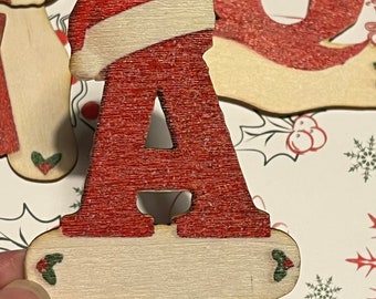 Christmas Parcel Tags. Christmas Initial Parcel Tags