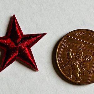 Iron on Patches. 28 mm Star Shaped Iron On/Sew On Clothing Patches Multiple Colours to Choose From image 5