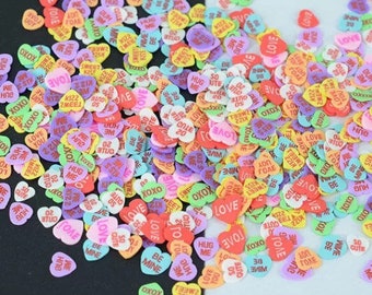 5g/10g/20g - polymer clay sprinkles, resin fillers, clay, epoxy resin projects and nail decoration. Sweets, Love, Candy, Kisses, Hearts