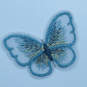 Delicate Lace Butterfly patches (Large) - Sewing Appliqués, Clothing Embellishments. Fairy Wings, Hairbands, Tuile Dresses.