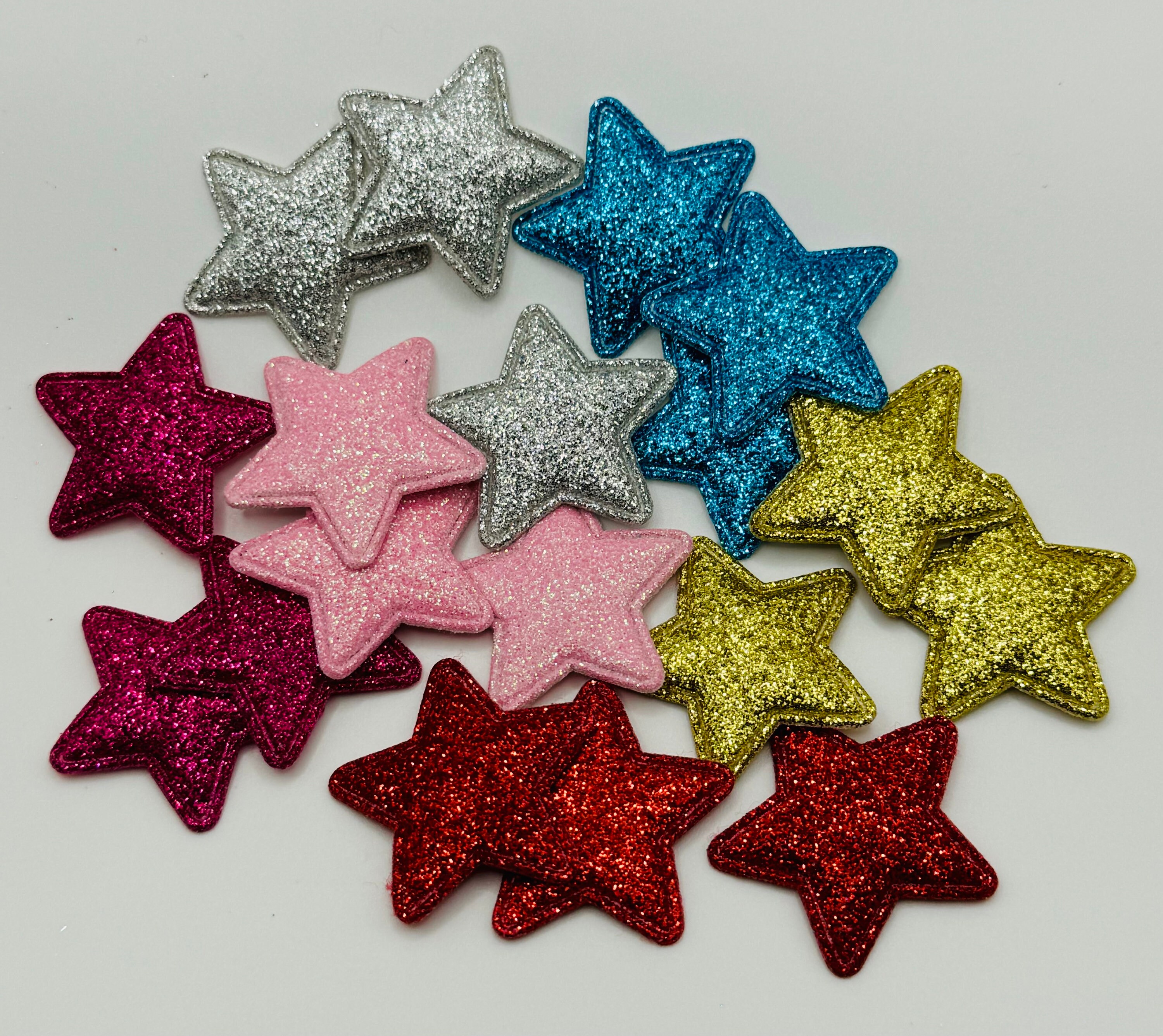 50 Bottoni Glitter A Forma Di Stella In Resina - Per Cucito, Scrapbooking, Progetti Fai Da Te, 12,5 Mm - 2