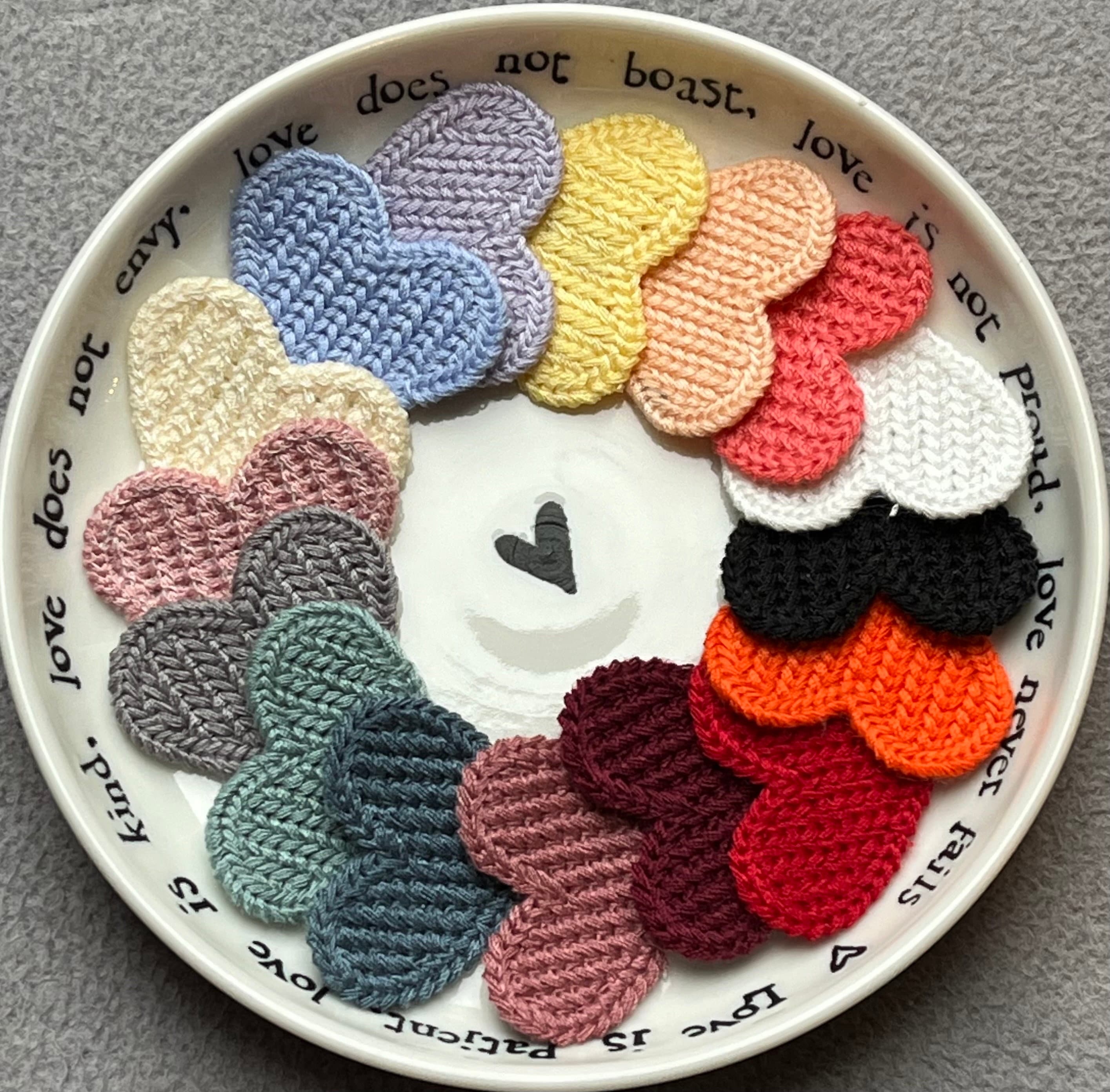 Wholesale Mixed Wool Hearts, Bulk 50 - 200 Pc craft Embellishments