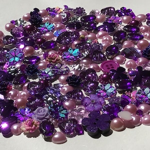 150 x Sparkling Flatbacks, Buttons and Embellishments. Ideal for cardmaking, scrapbooking, wedding stationary, table scatters Many colours image 1