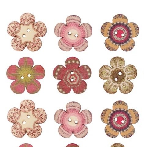 Bottoni decorativi in legno - angels style shop hobbistica e materiali