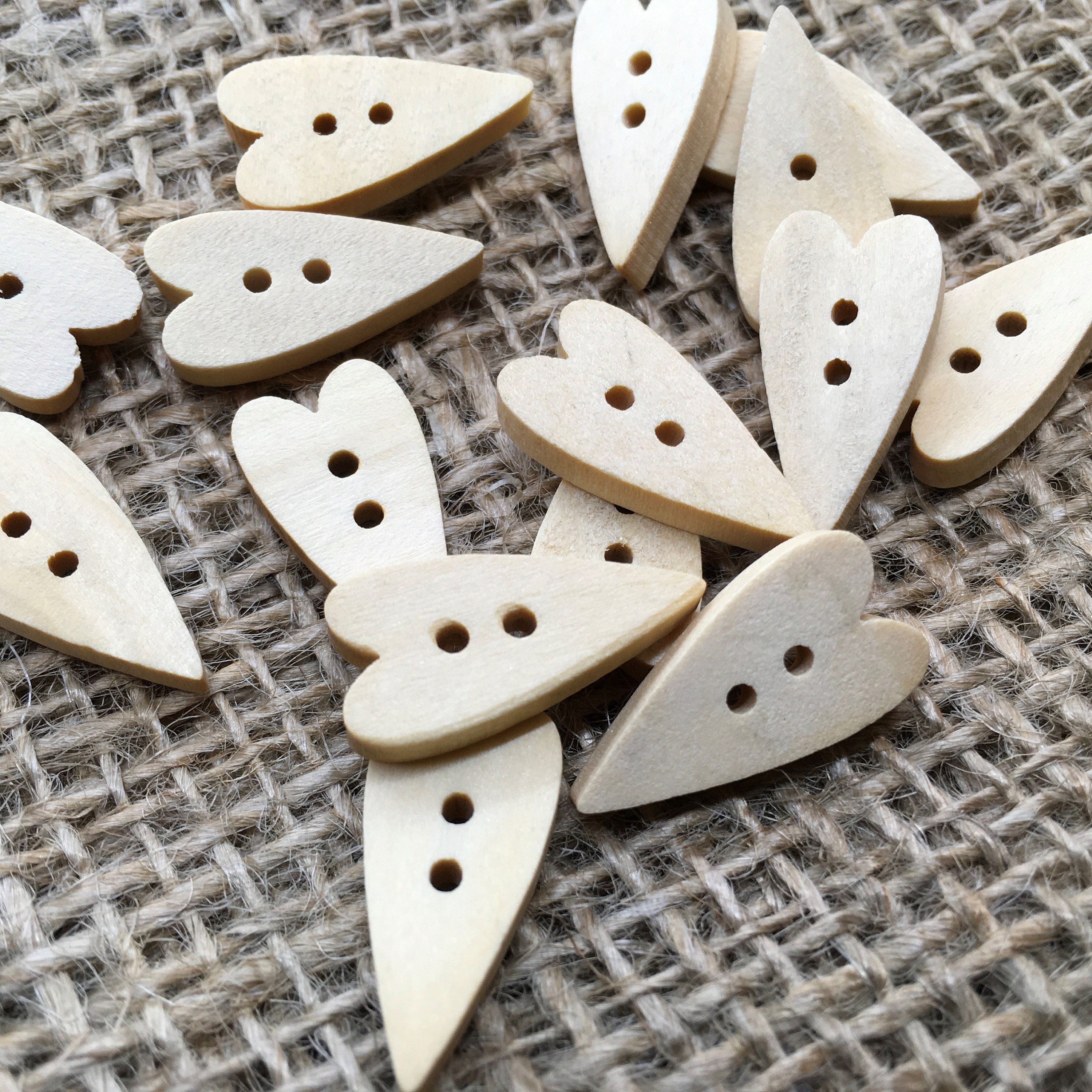 Houten Knopen Rond 20 mm Handmade With Love - Handwerk Hobbyzaak