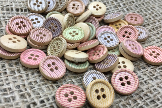 100 Bottoni In Resina Misti 25 Mm - Colori Vivaci Per Cucito Fai Da Te E Artigianato