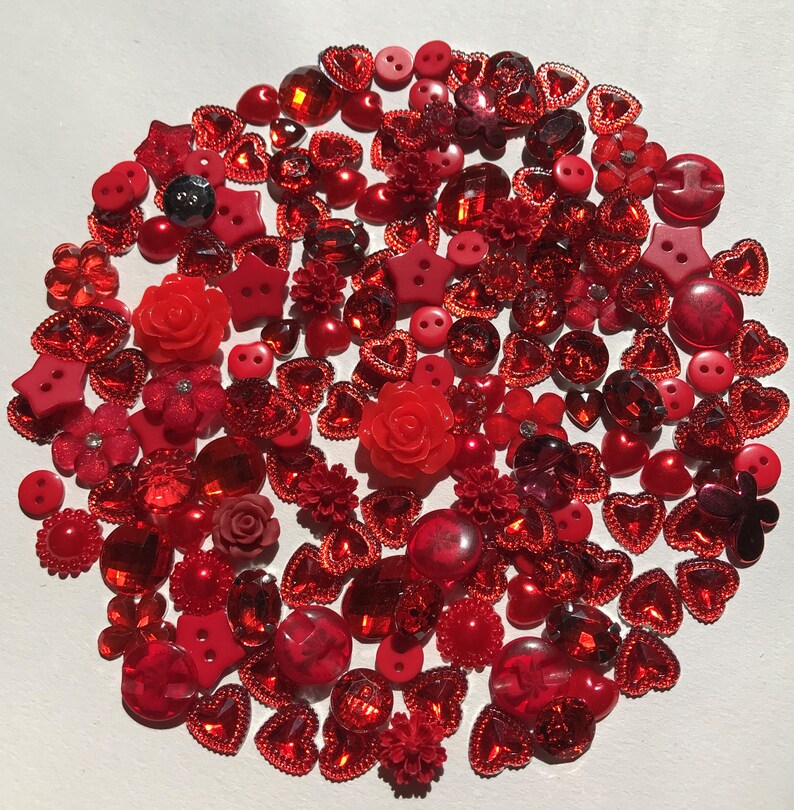 150 x Sparkling Flatbacks, Buttons and Embellishments. Ideal for cardmaking, scrapbooking, wedding stationary, table scatters Many colours image 3