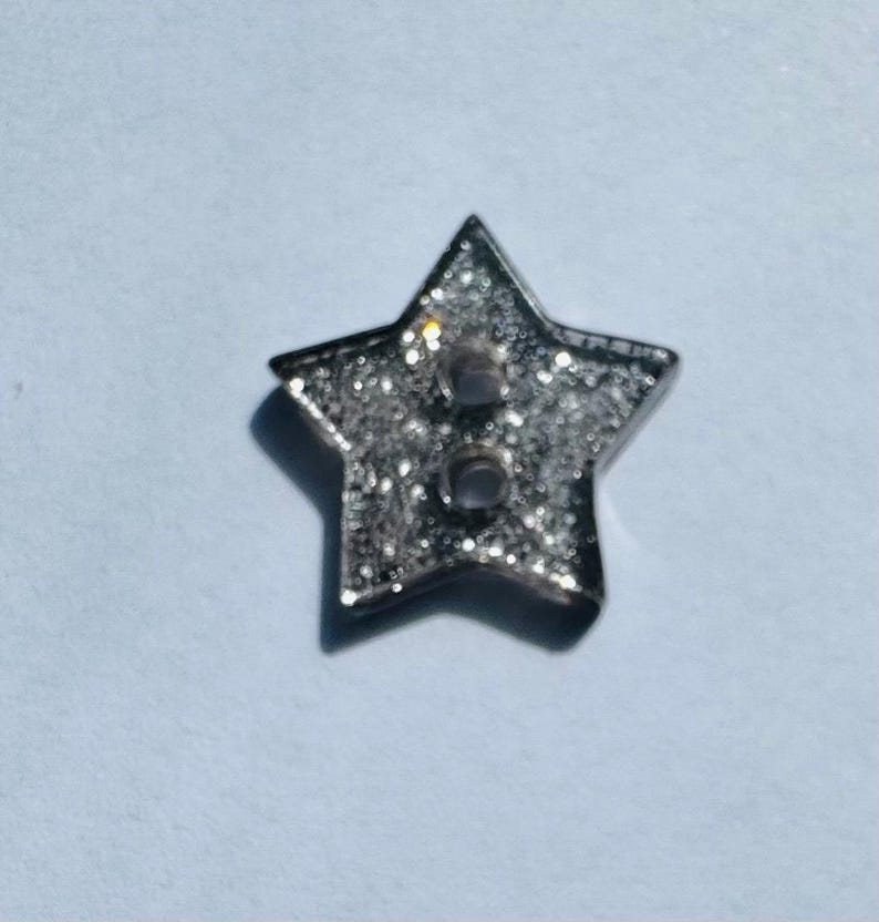 Glitter Resin Star Buttons – Sparkly Craft Supplies (10 Pack) - Etsy
