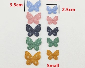 Lot De 2 Embellissements Dentelle Papillons - Pour Scrapbooking, Couture, Mercerie, Blanc