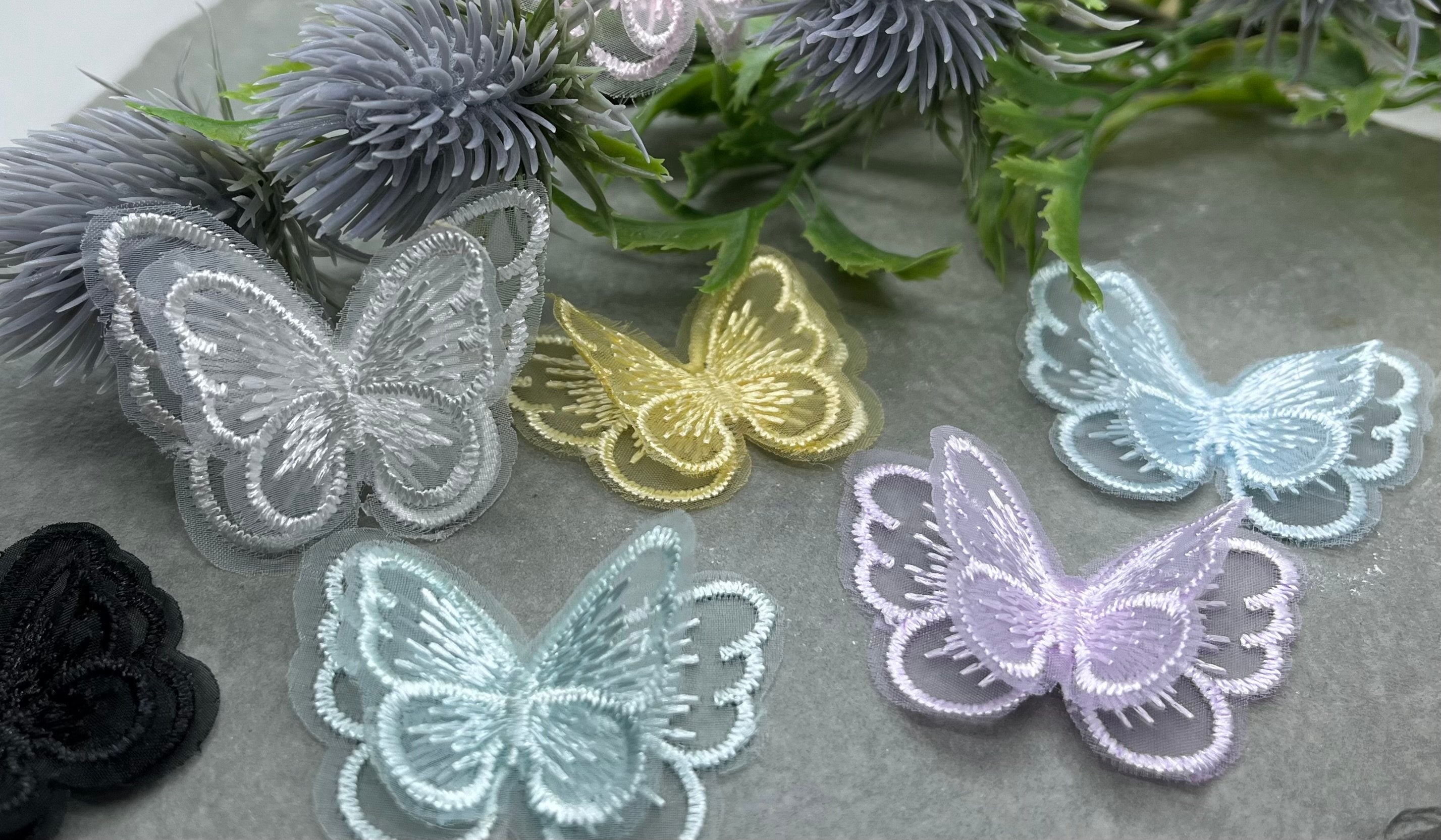 Embroidery Diy Butterfly Sew On Patch Badge Embroidered Butterfly Fabric  Applique From Cat11cat, $20.11