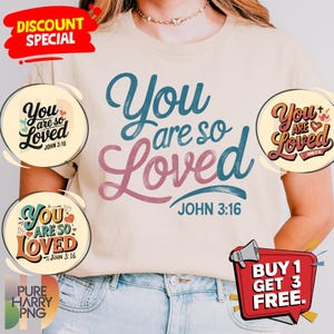 Eres tan amado PNG / Cita inspiradora PNG / Sublimación cristiana / Descarga digital / Clipart motivacional / Arte de pared de fe