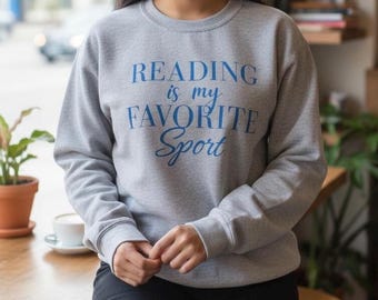 Moletom "Leitura é meu esporte favorito"