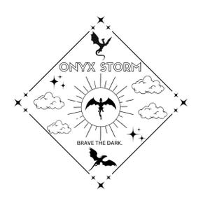 Onyx Storm / Fourth Wing / Iron Flame / SVG & PNG / Empyrean / Dragons / Brave the Dark / Romantasy / Fantasy / Digital Download