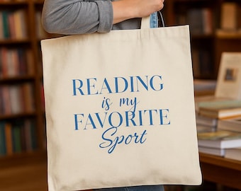 Reading Is My Favorite Sport Tote