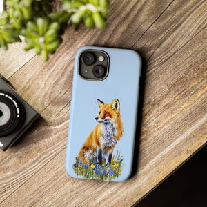 Fox Phone Case, Fox Cell Phone Cover, Tough Case, Cute Animal Design, Wildlife Phone Cover, iPhone case, Galaxy case, Google Pixel case.