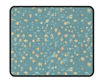 Floral Non-Slip Gaming Mouse Pad, Gaming Desk Accessory, Flower Design Pad, Perfect for Gamers, Mindful Computer Accessory, Gift for Gamers