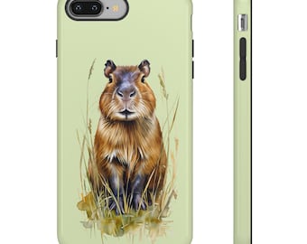 Capybara Tough Phone Case: Dual Layer Protection