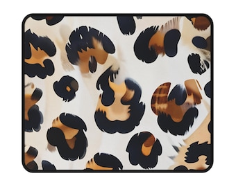 Leopard Print Non-Slip Mouse Mat, Stylish Desk Accessory, Gamer Gift, Unique Mousepad, Trending Design, Trending Accessory