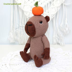 Capybara crochet pattern PDF Amigurumi animal toy crochet tutorial Plush Capybara