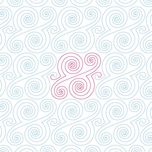 Swirl - Digital Longarm Quilting Pattern for Edge to Edge Pantograph Handiquilter Statler Stitcher Bernina Innova
