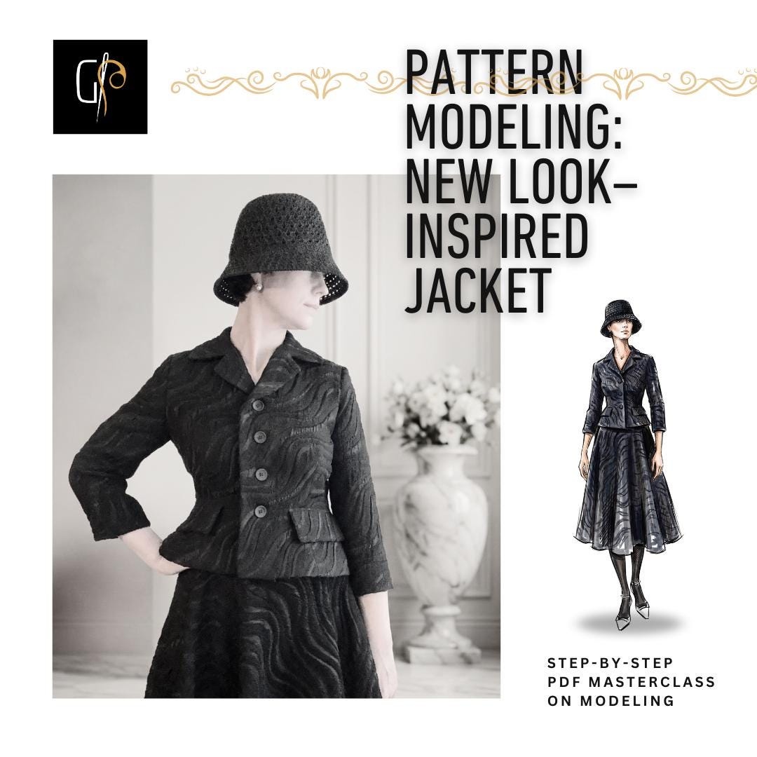 Pattern Modeling Masterclass for a New Look Style Jacket - Etsy