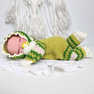 Baby romper for doll crochet pattern PDF Amigurumi doll clothes Costume for dolls 10 inches
