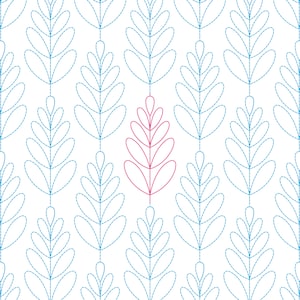 LEAVES - Digital Longarm Quilting Pattern for Edge to Edge Pantograph Handiquilter Statler Stitcher Bernina Innova
