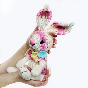 Patrón de conejito a crochet en PDF en inglés Juguete conejo amigurumi