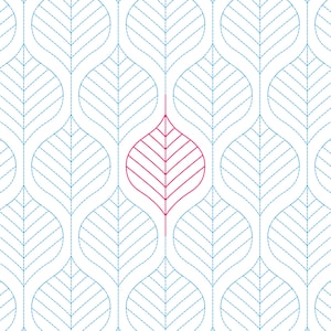 Foliage - Digital Longarm Quilting Pattern for Edge to Edge Pantograph Handiquilter Statler Stitcher Bernina Innova