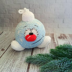 Christmas ball, Christmas Ornament amigurumi  crochet pattern,  Christmas ball, Tutorial crochet pattern PDF in English